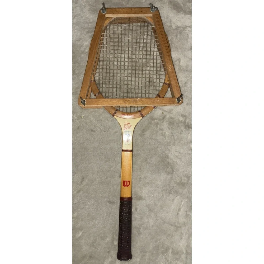 Wilson Tennis Racket Signature Don Budge Speed Flex‎ Fibre Face Frame Vintage